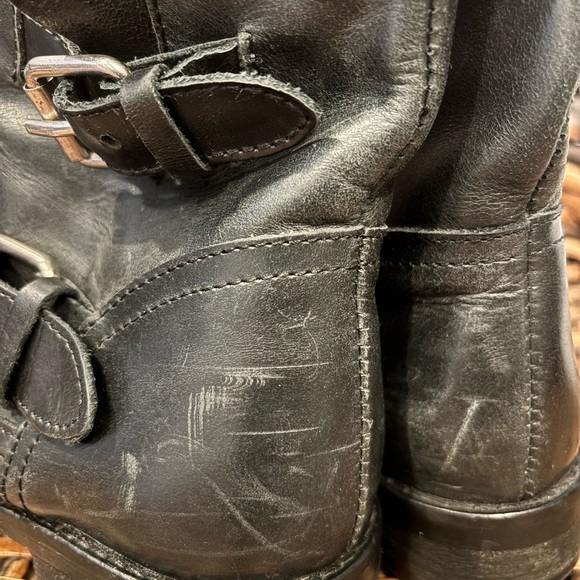 Steve Madden Women's Cain Buckle Booties Black Leather in size 7 - Picture 12 of 14